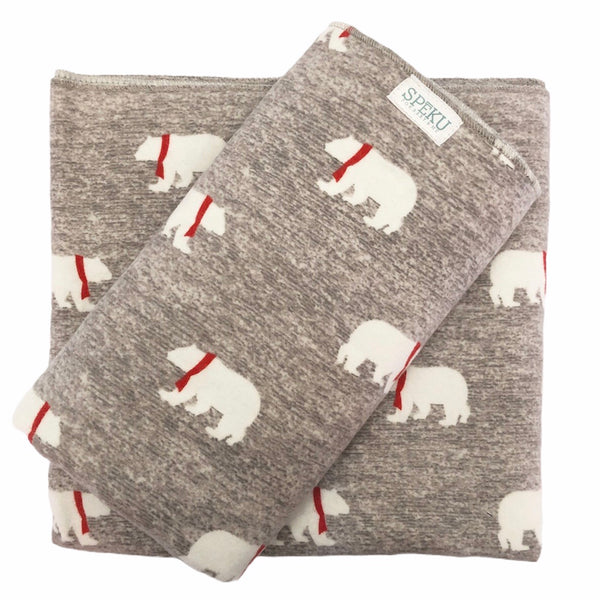 Receiving blanket - polar bears