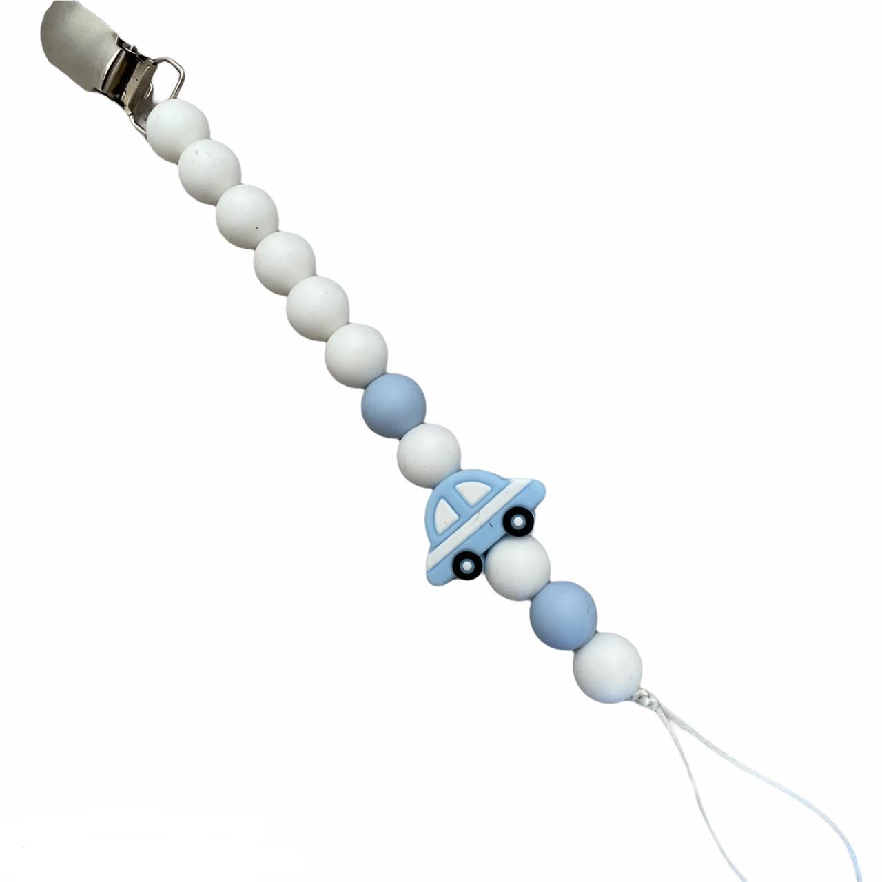 Blue car chewy dummy clip