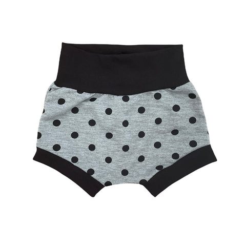 Grey polka harem shorts