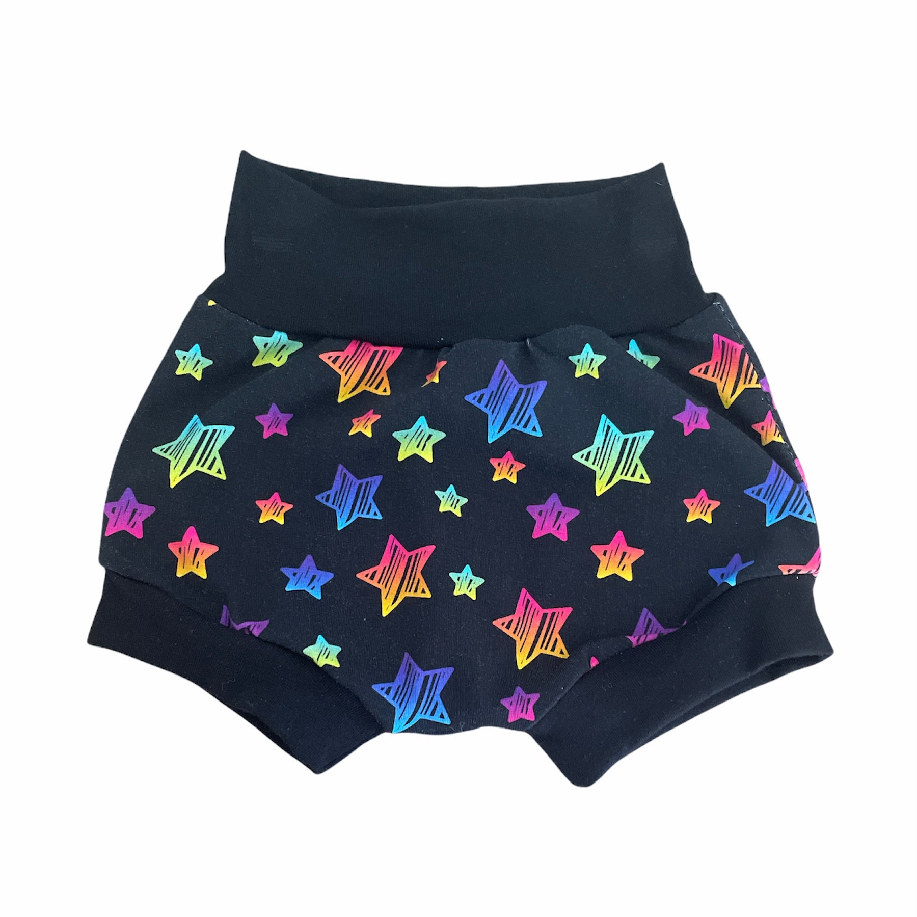Black Stars Harem Shorts