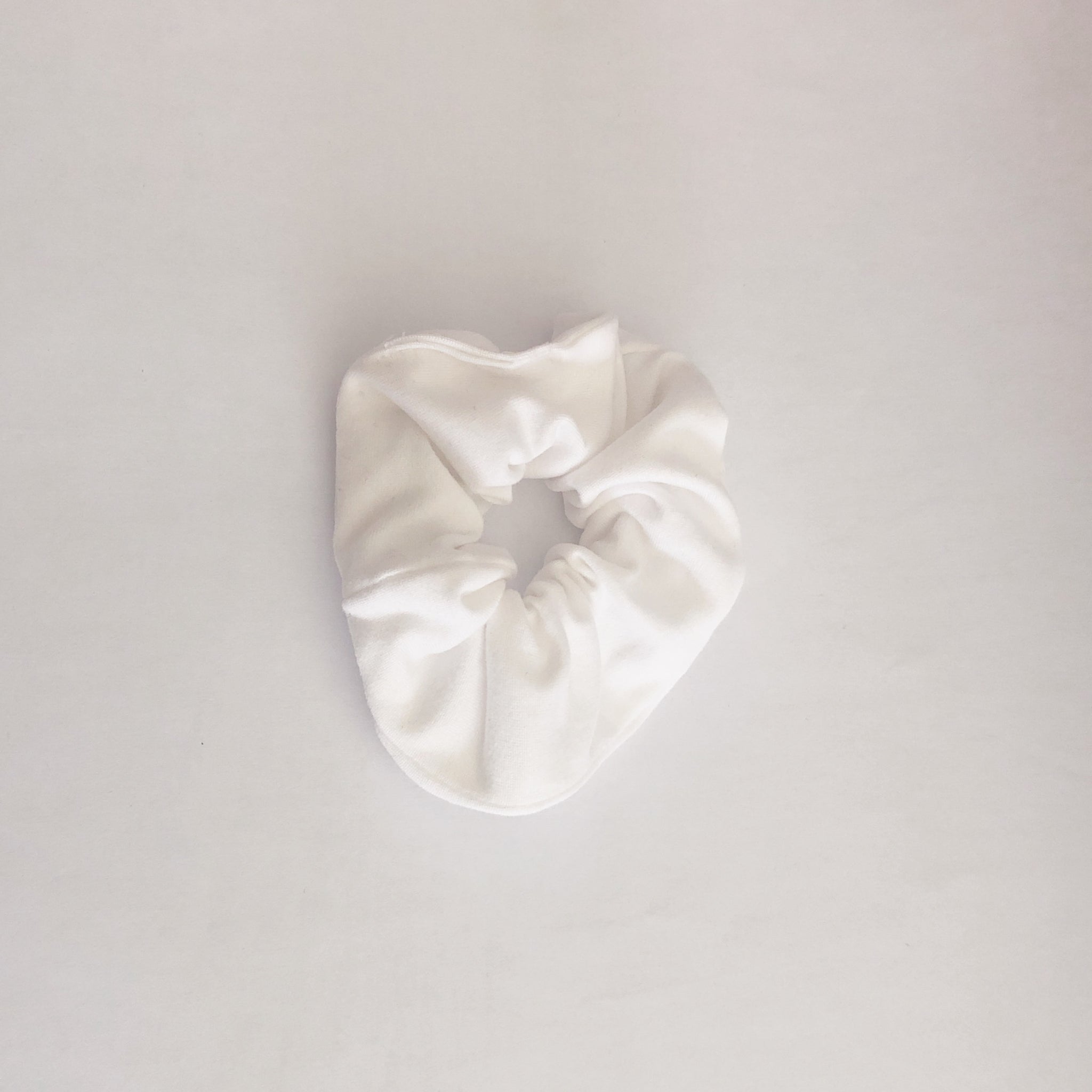 White scrunchie small