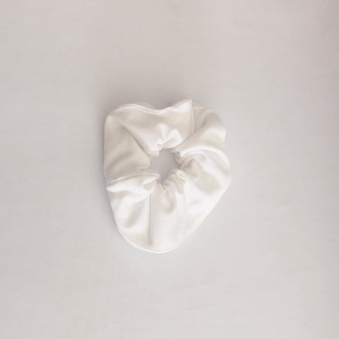 White scrunchie small