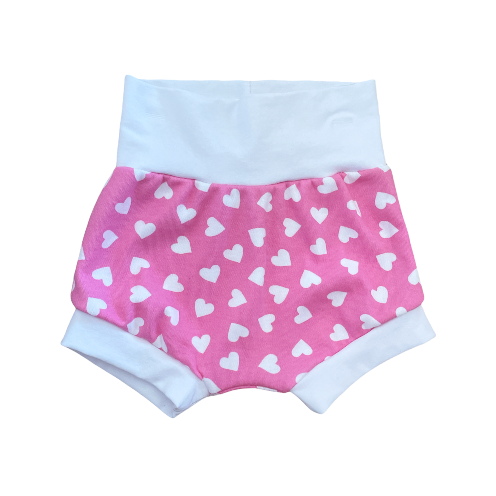 Pink hearts harem shorts
