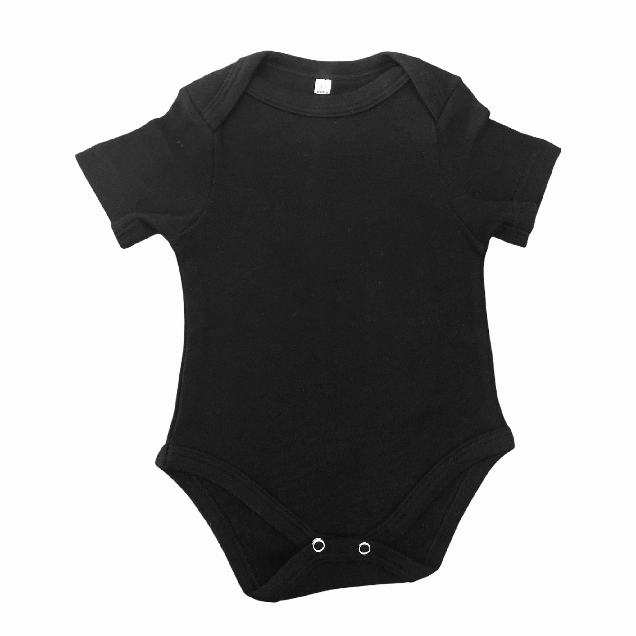 Onesie short sleeve - black