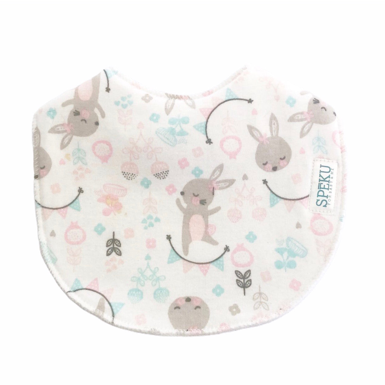 Pink bunny classic bib