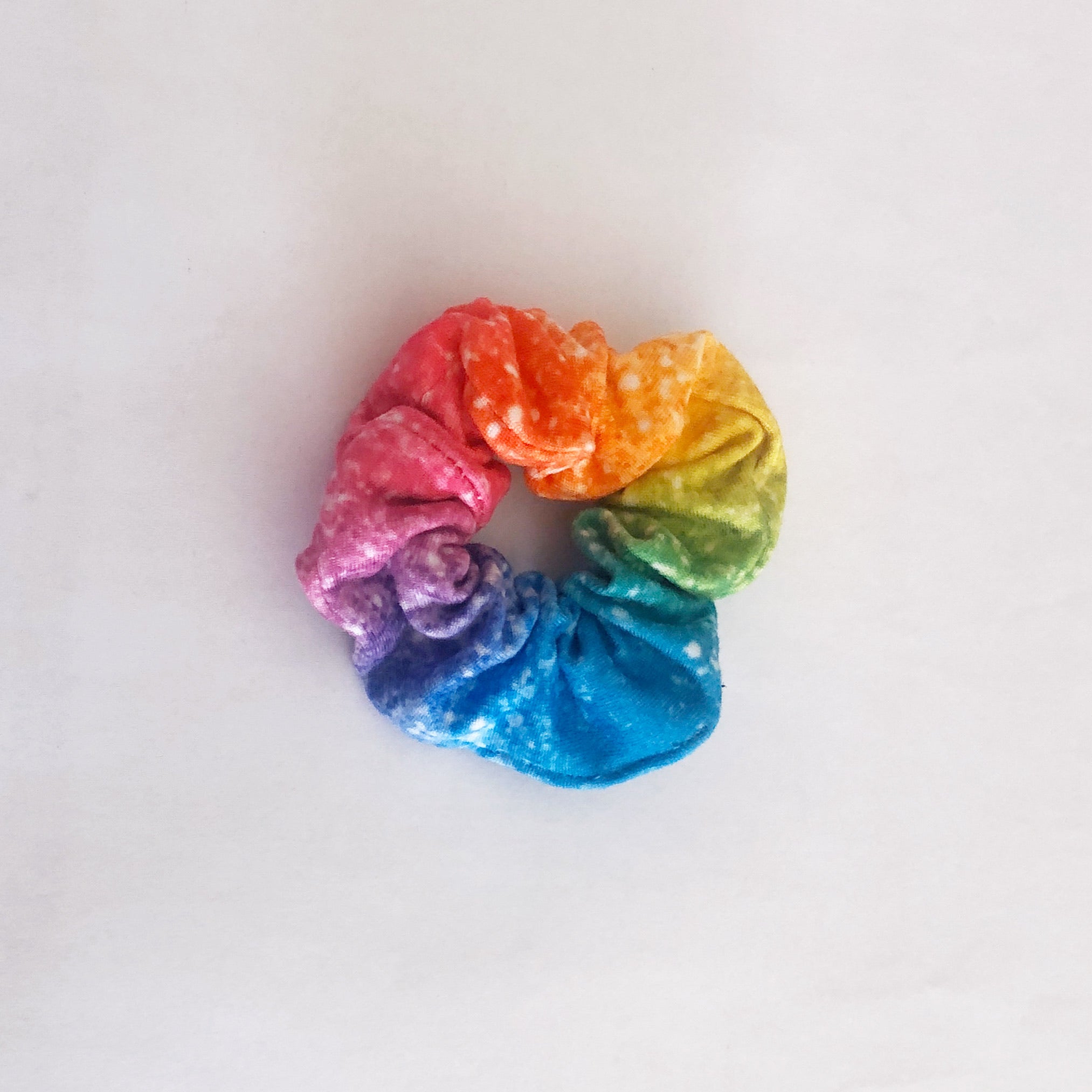 Rainbow scrunchie small