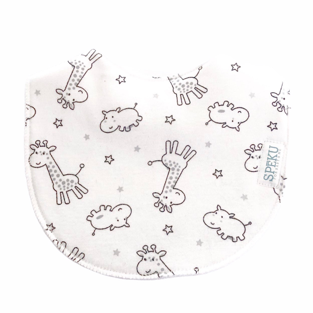 Hippo & Giraffe classic bib