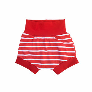 Shorts in red and white stripe