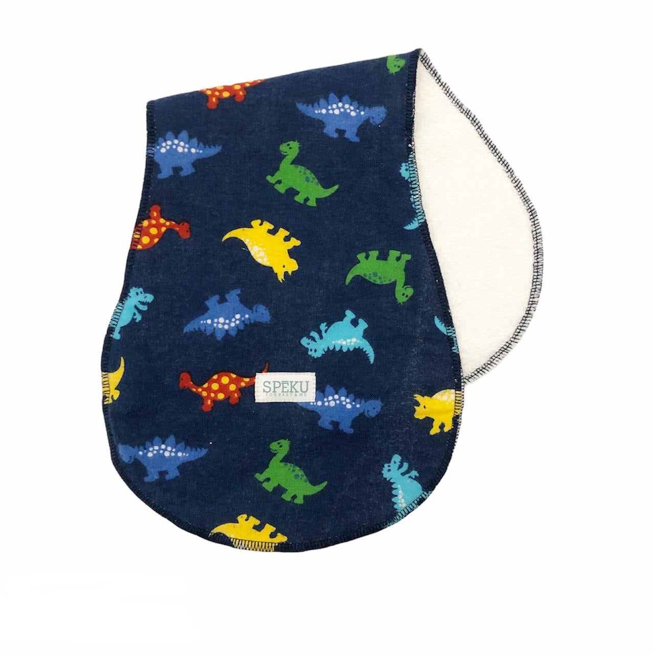 Dino burp cloth
