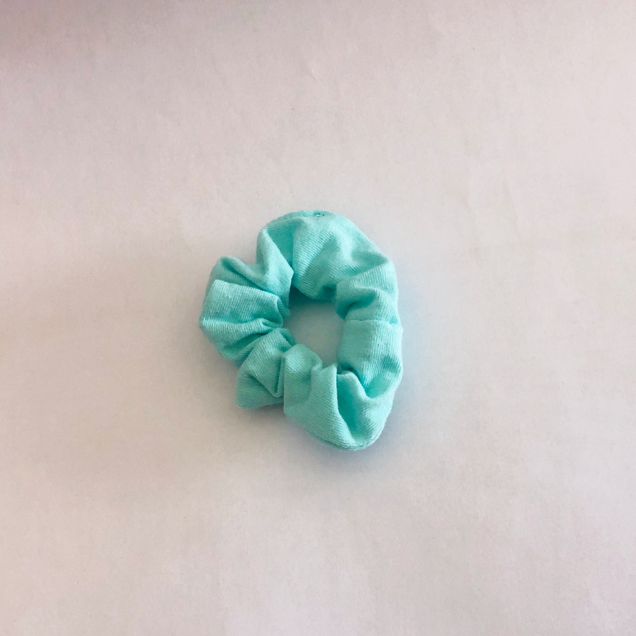 Mint scrunchie small