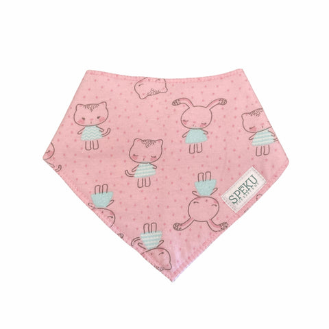 Kitty bunny bandana bib