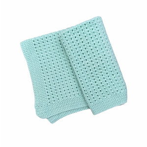 Mint Crochet Carseat Blanket