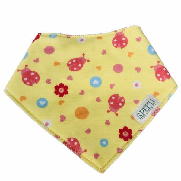 Ladybugs on Yellow Super Drooler