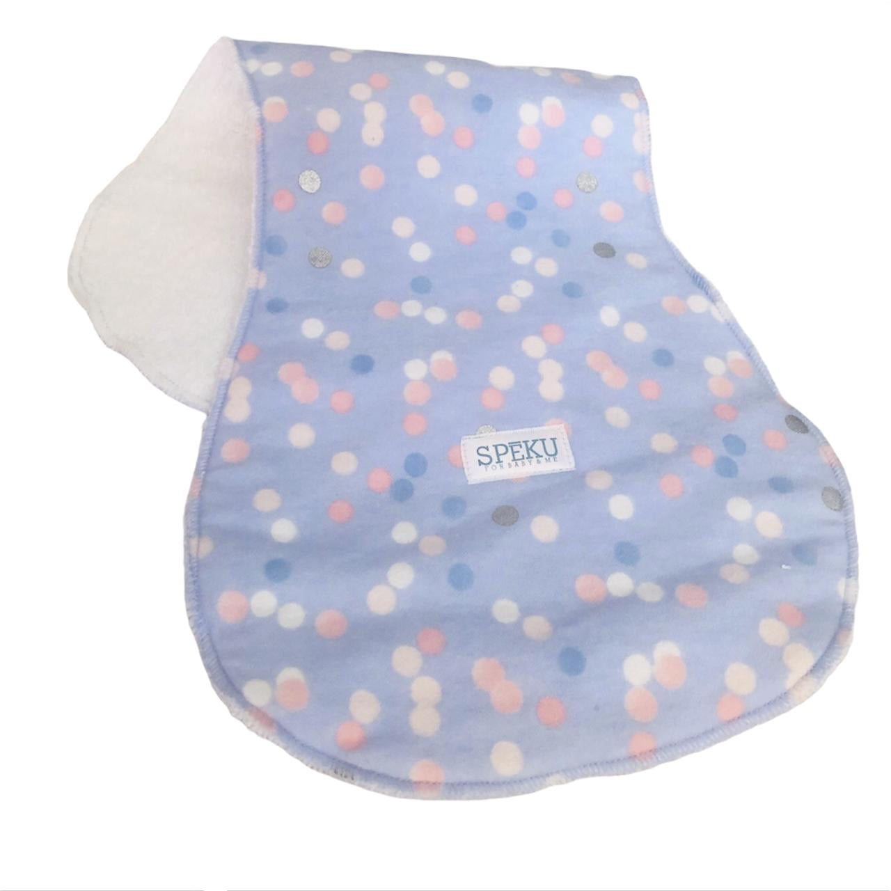 Pink Polkadot Burp Cloth